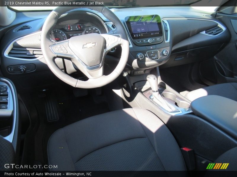 Pacific Blue Metallic / Jet Black 2019 Chevrolet Malibu RS
