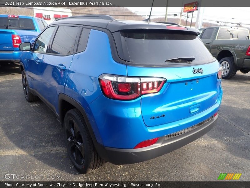 Laser Blue Pearl / Black 2021 Jeep Compass Altitude 4x4