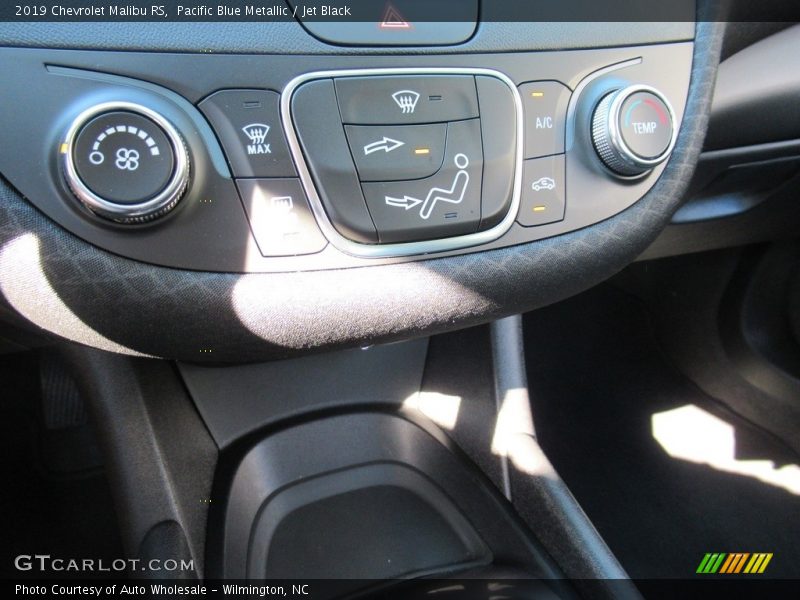 Pacific Blue Metallic / Jet Black 2019 Chevrolet Malibu RS