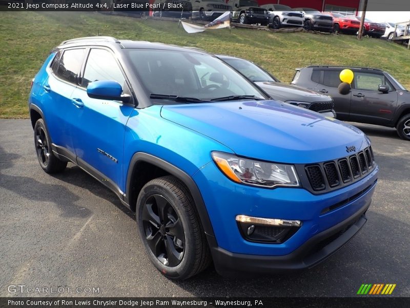 Laser Blue Pearl / Black 2021 Jeep Compass Altitude 4x4