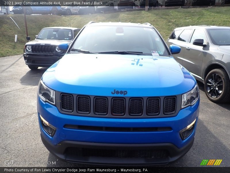 Laser Blue Pearl / Black 2021 Jeep Compass Altitude 4x4