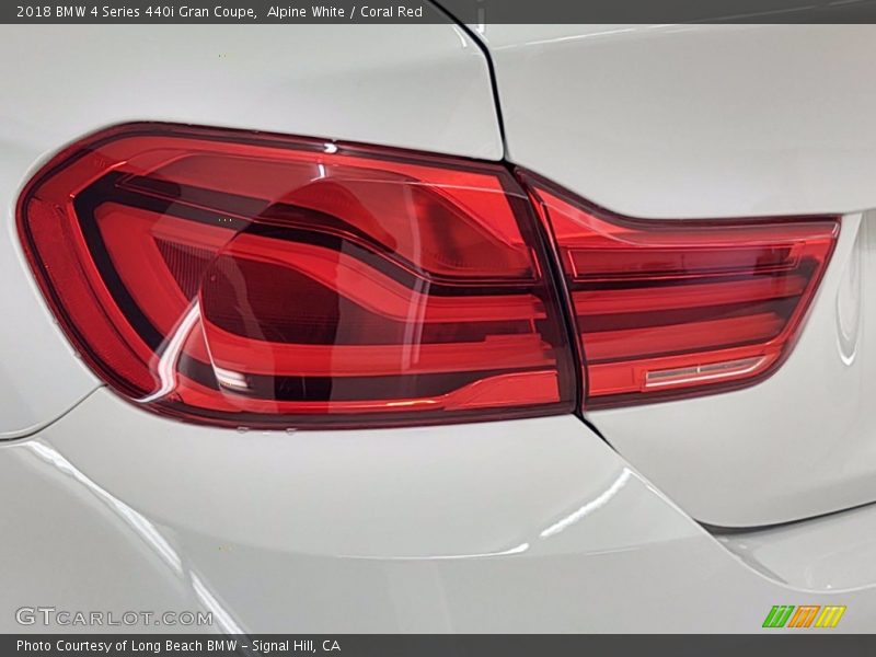 Alpine White / Coral Red 2018 BMW 4 Series 440i Gran Coupe