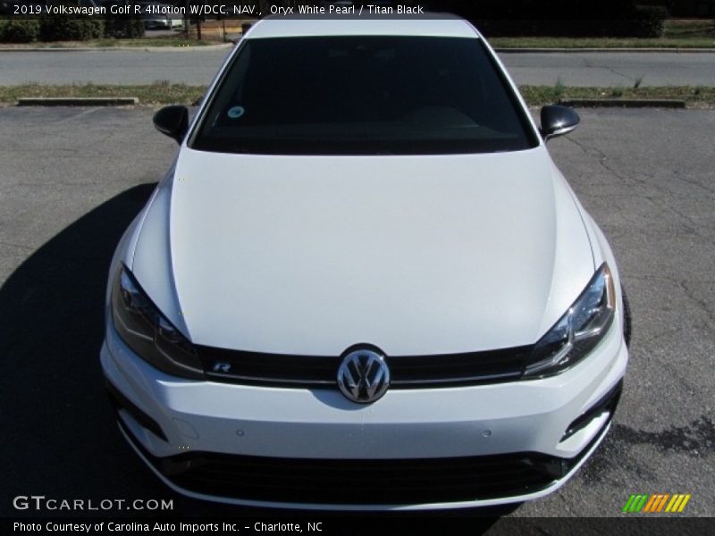 Oryx White Pearl / Titan Black 2019 Volkswagen Golf R 4Motion W/DCC. NAV.