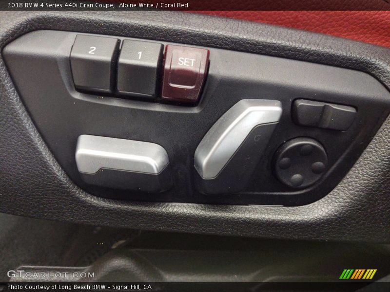 Alpine White / Coral Red 2018 BMW 4 Series 440i Gran Coupe
