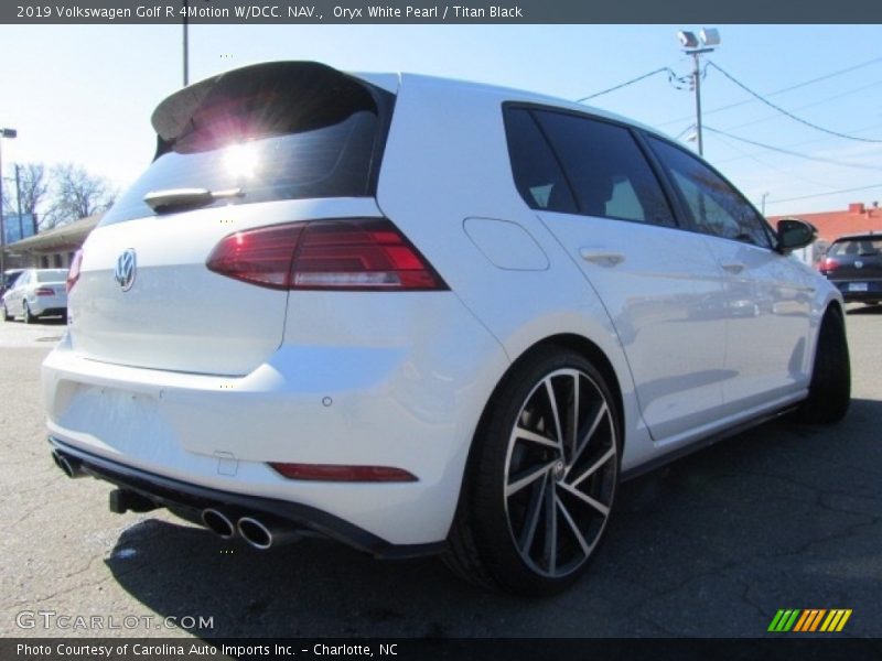 Oryx White Pearl / Titan Black 2019 Volkswagen Golf R 4Motion W/DCC. NAV.