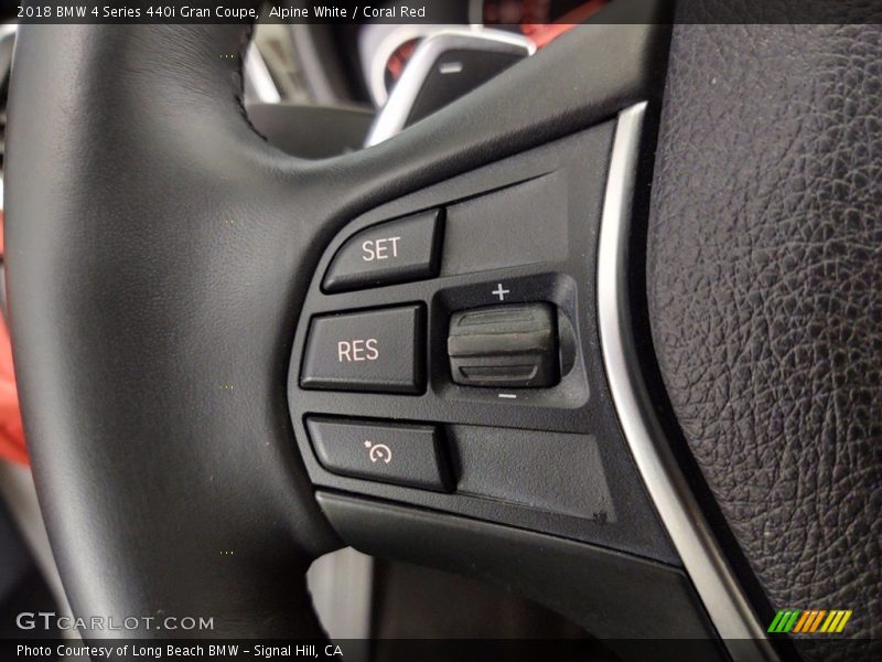 Alpine White / Coral Red 2018 BMW 4 Series 440i Gran Coupe