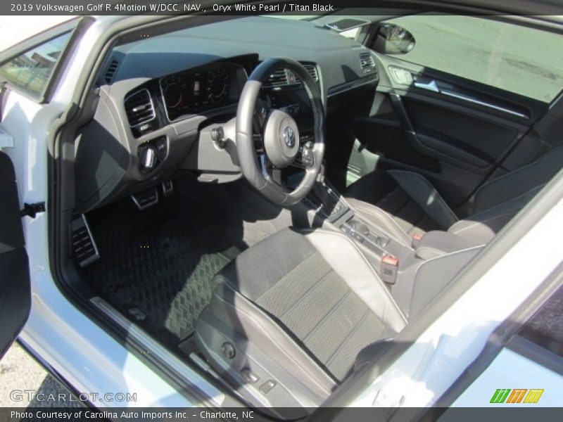Oryx White Pearl / Titan Black 2019 Volkswagen Golf R 4Motion W/DCC. NAV.