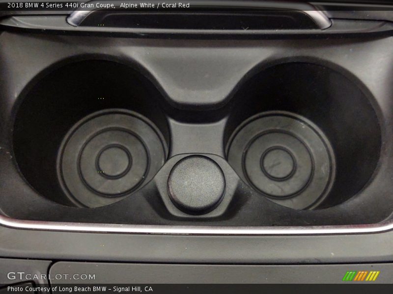 Alpine White / Coral Red 2018 BMW 4 Series 440i Gran Coupe