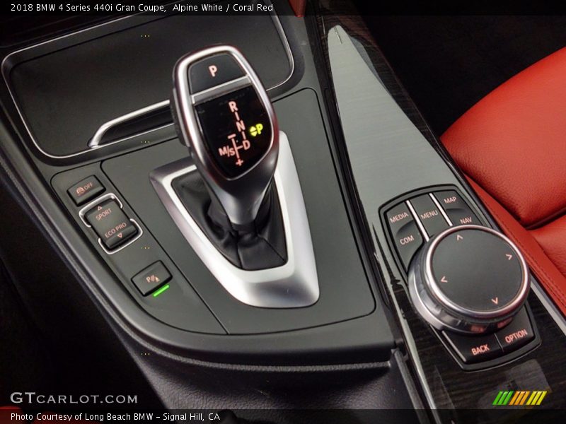 Alpine White / Coral Red 2018 BMW 4 Series 440i Gran Coupe