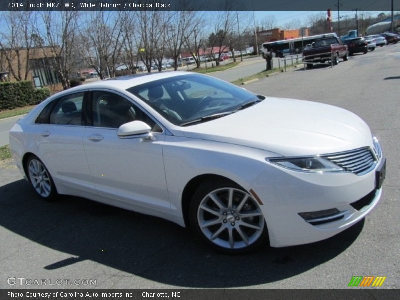 White Platinum / Charcoal Black 2014 Lincoln MKZ FWD