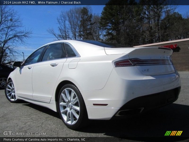 White Platinum / Charcoal Black 2014 Lincoln MKZ FWD