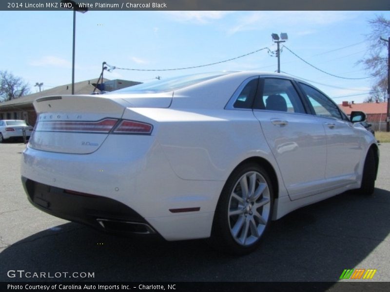 White Platinum / Charcoal Black 2014 Lincoln MKZ FWD