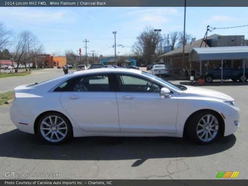 White Platinum / Charcoal Black 2014 Lincoln MKZ FWD