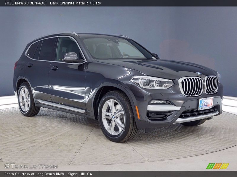 Dark Graphite Metallic / Black 2021 BMW X3 sDrive30i