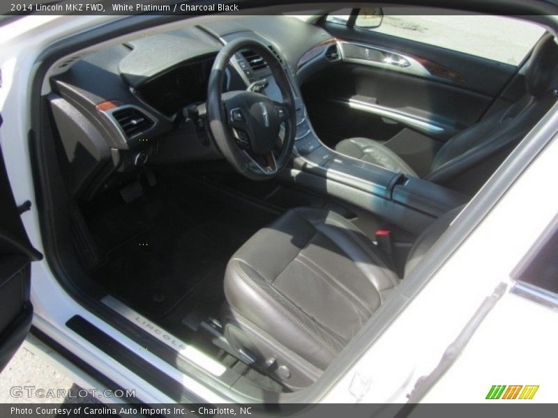 White Platinum / Charcoal Black 2014 Lincoln MKZ FWD
