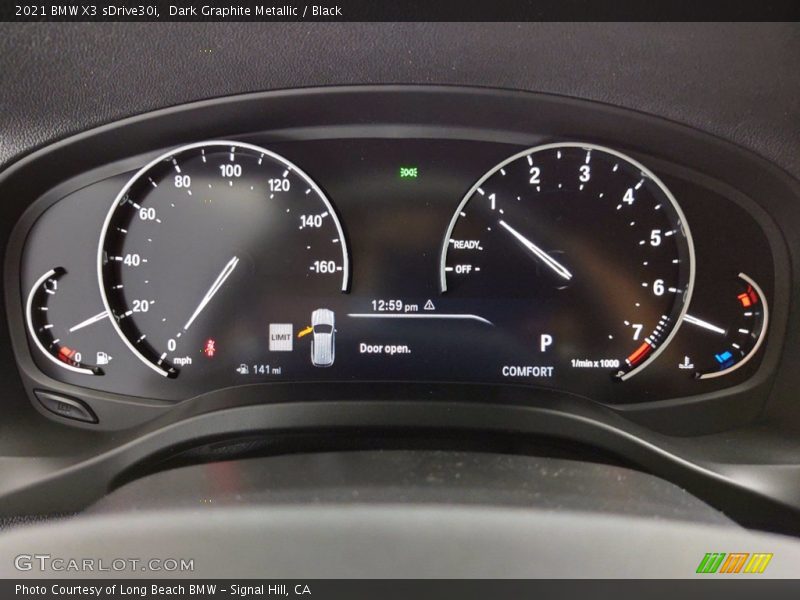 Dark Graphite Metallic / Black 2021 BMW X3 sDrive30i