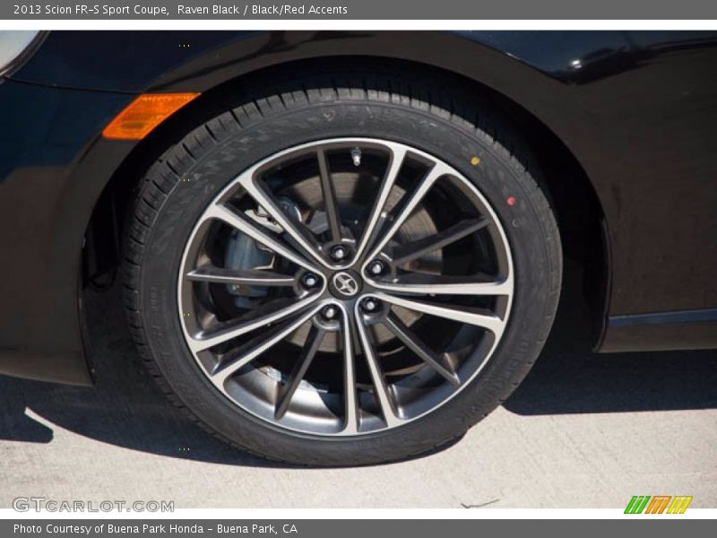 Raven Black / Black/Red Accents 2013 Scion FR-S Sport Coupe