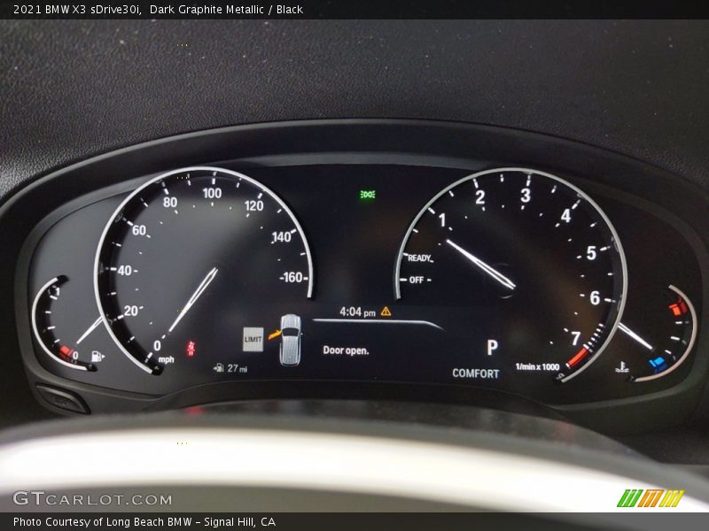 Dark Graphite Metallic / Black 2021 BMW X3 sDrive30i