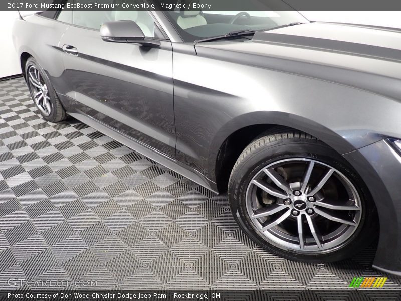 Magnetic / Ebony 2017 Ford Mustang EcoBoost Premium Convertible