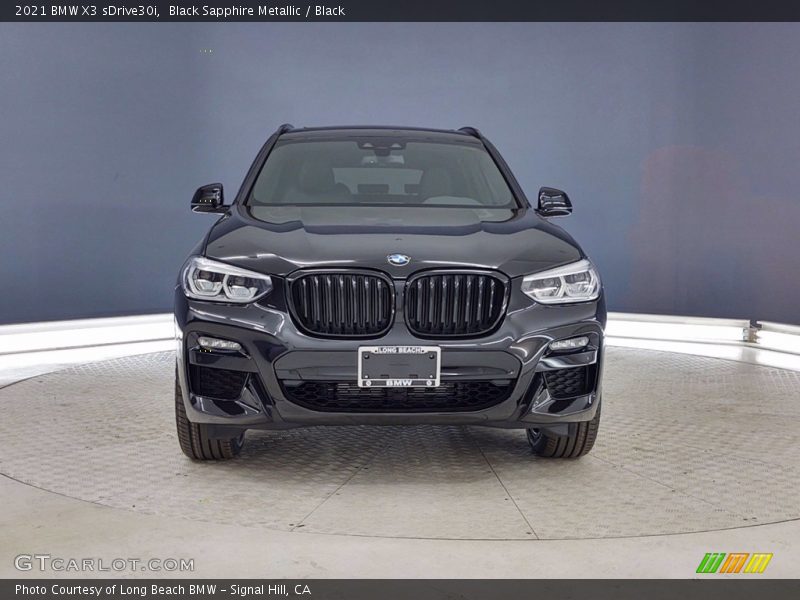 Black Sapphire Metallic / Black 2021 BMW X3 sDrive30i