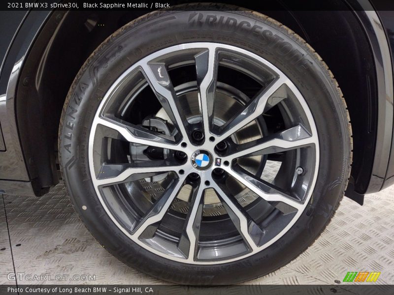 Black Sapphire Metallic / Black 2021 BMW X3 sDrive30i