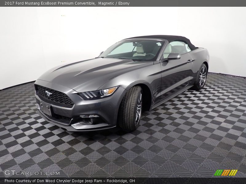 Magnetic / Ebony 2017 Ford Mustang EcoBoost Premium Convertible