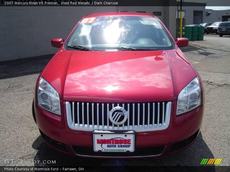 Vivid Red Metallic / Dark Charcoal 2007 Mercury Milan V6 Premier