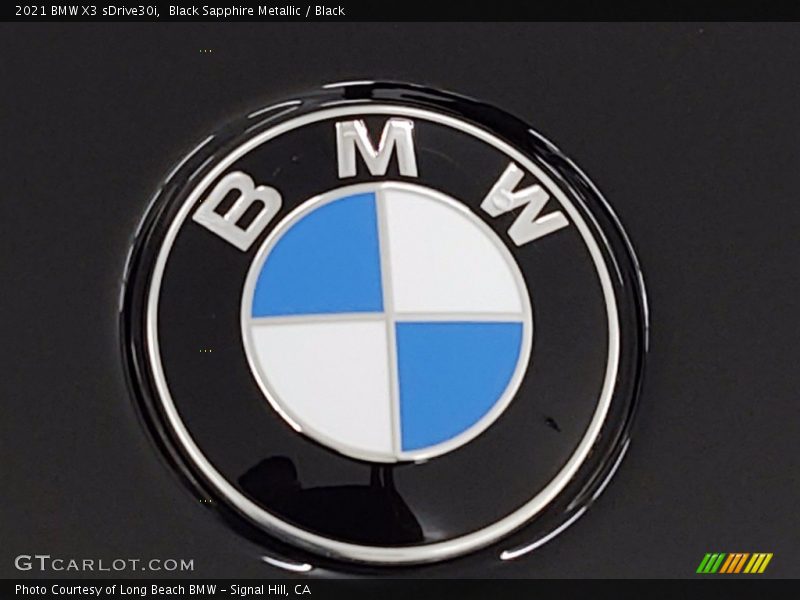 Black Sapphire Metallic / Black 2021 BMW X3 sDrive30i