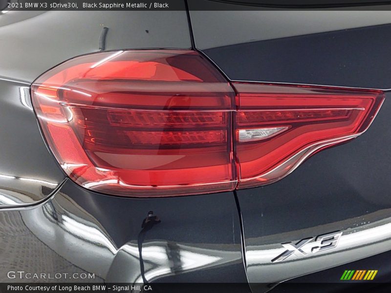 Black Sapphire Metallic / Black 2021 BMW X3 sDrive30i