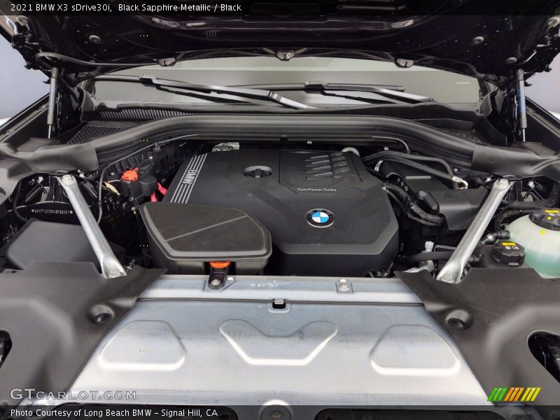 Black Sapphire Metallic / Black 2021 BMW X3 sDrive30i