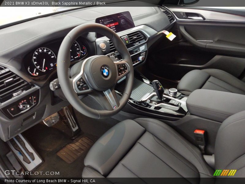 Black Sapphire Metallic / Black 2021 BMW X3 sDrive30i