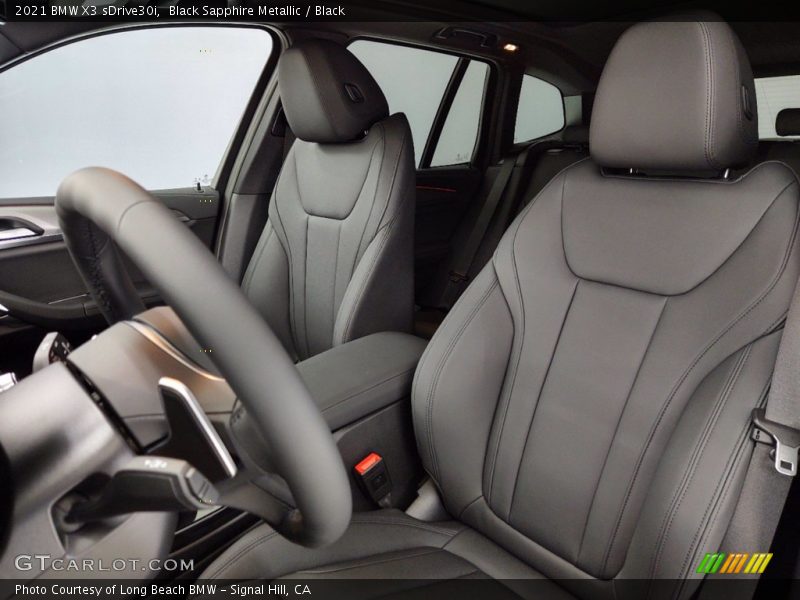 Black Sapphire Metallic / Black 2021 BMW X3 sDrive30i