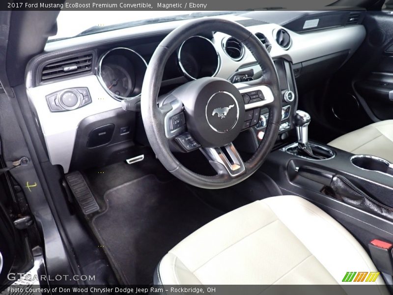 Magnetic / Ebony 2017 Ford Mustang EcoBoost Premium Convertible