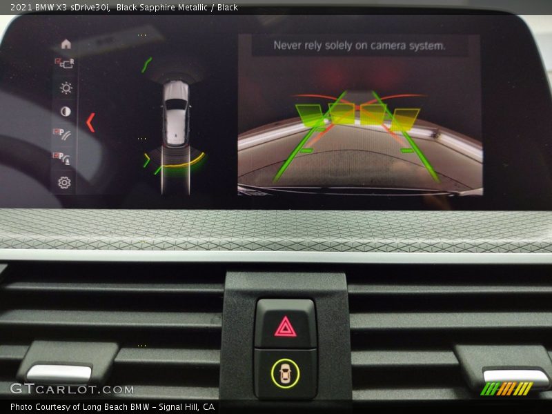 Black Sapphire Metallic / Black 2021 BMW X3 sDrive30i