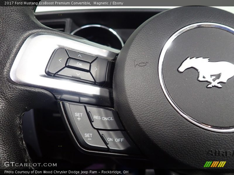 Magnetic / Ebony 2017 Ford Mustang EcoBoost Premium Convertible