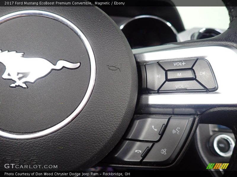 Magnetic / Ebony 2017 Ford Mustang EcoBoost Premium Convertible