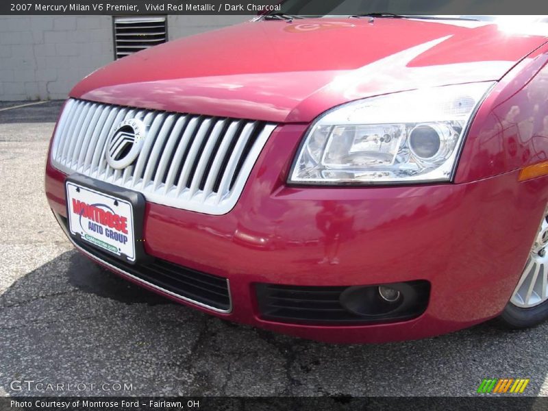 Vivid Red Metallic / Dark Charcoal 2007 Mercury Milan V6 Premier