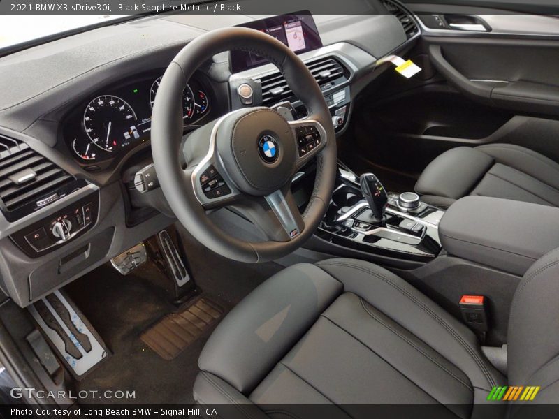 Black Sapphire Metallic / Black 2021 BMW X3 sDrive30i