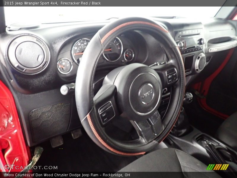 Firecracker Red / Black 2015 Jeep Wrangler Sport 4x4