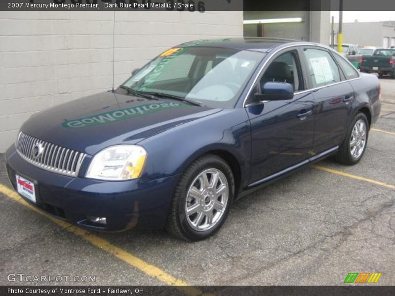 Dark Blue Pearl Metallic / Shale 2007 Mercury Montego Premier