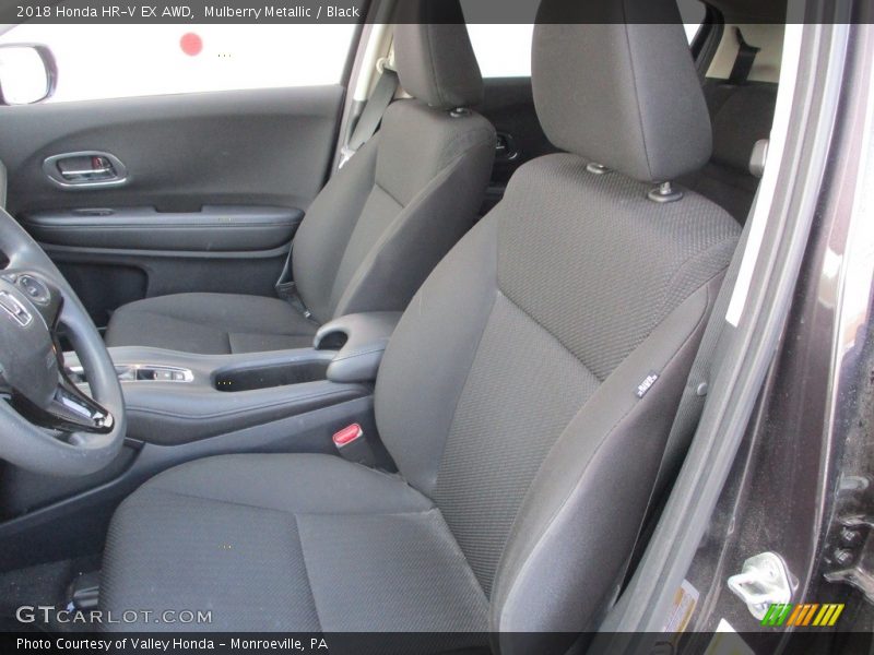 Mulberry Metallic / Black 2018 Honda HR-V EX AWD
