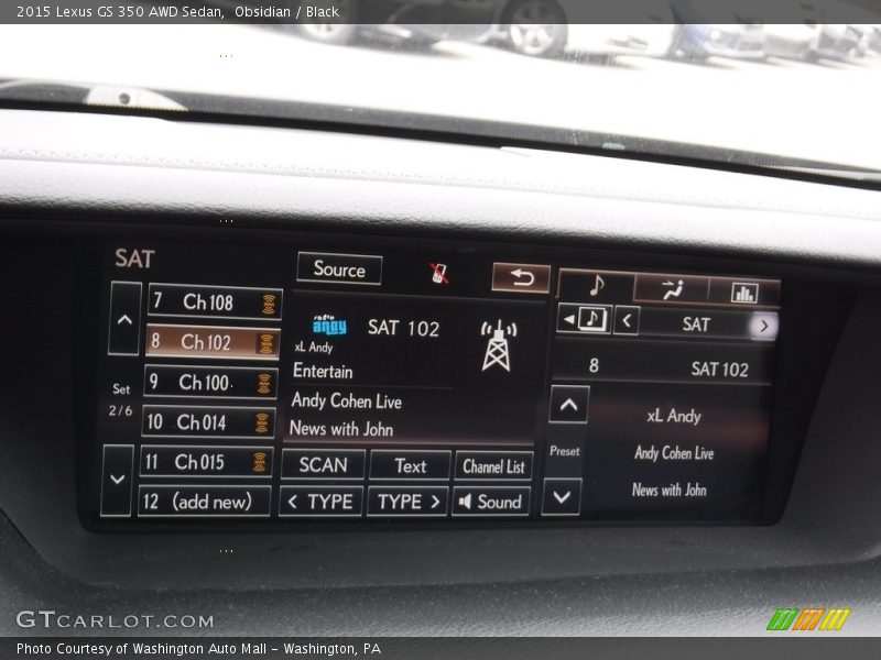 Obsidian / Black 2015 Lexus GS 350 AWD Sedan