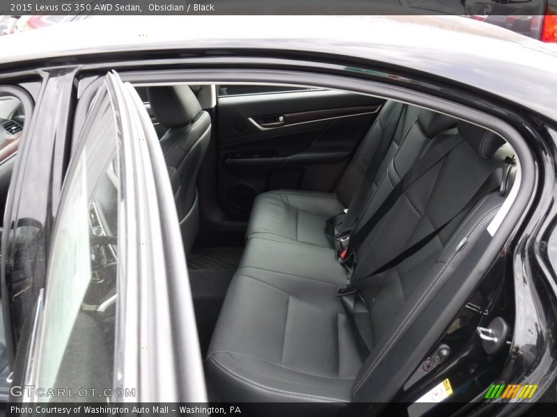 Rear Seat of 2015 GS 350 AWD Sedan