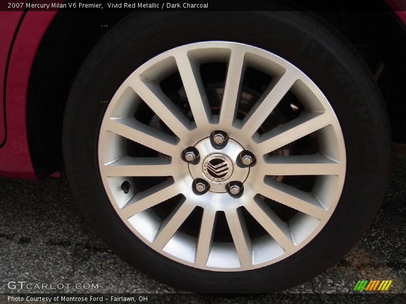 Vivid Red Metallic / Dark Charcoal 2007 Mercury Milan V6 Premier