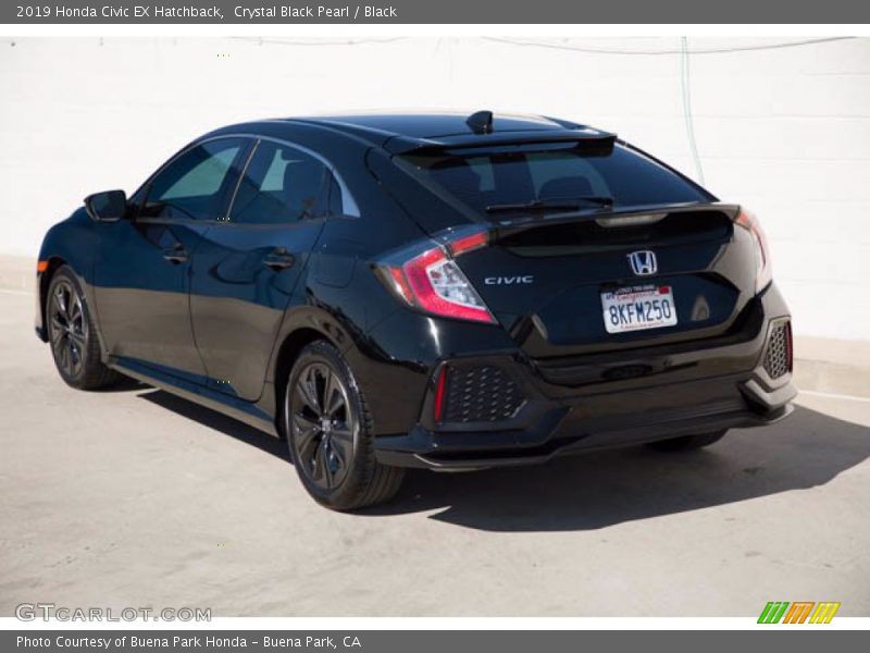 Crystal Black Pearl / Black 2019 Honda Civic EX Hatchback