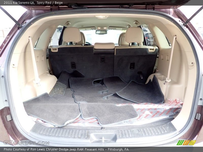 Spicy Red / Beige 2011 Kia Sorento LX