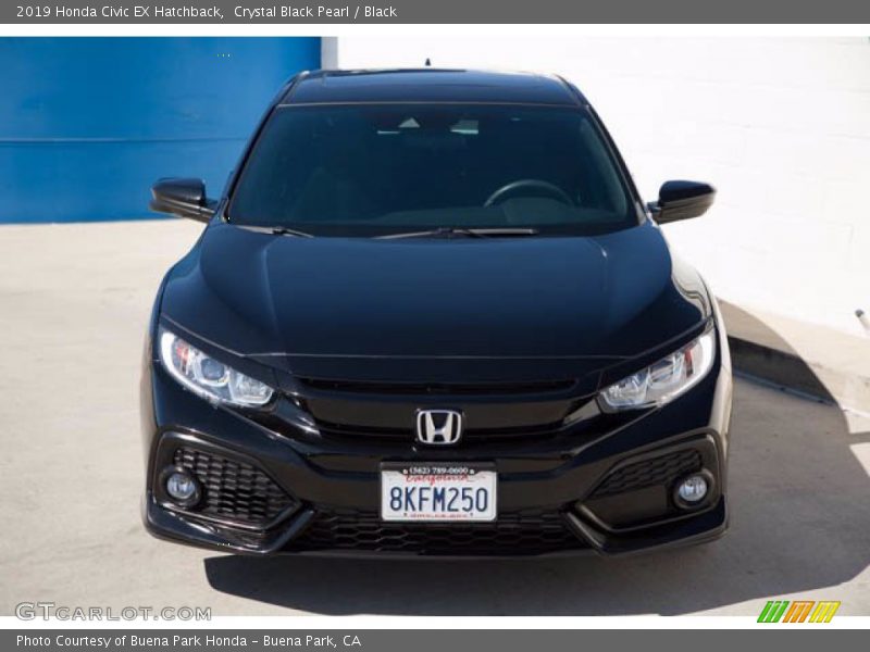Crystal Black Pearl / Black 2019 Honda Civic EX Hatchback