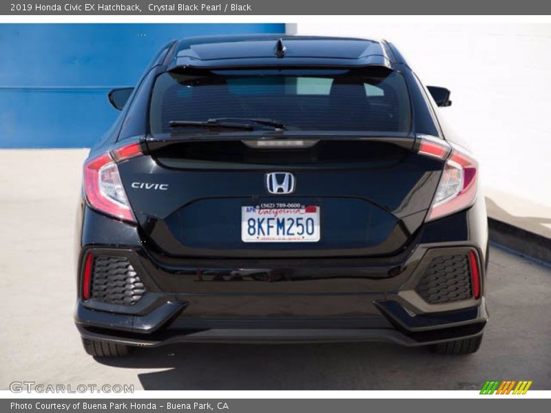 Crystal Black Pearl / Black 2019 Honda Civic EX Hatchback