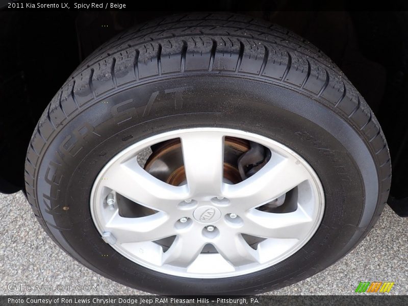 Spicy Red / Beige 2011 Kia Sorento LX