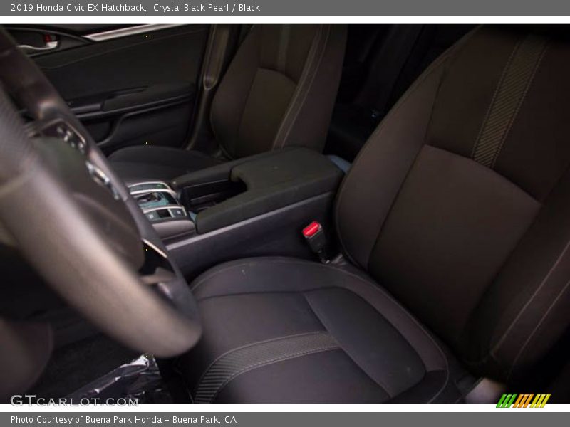 Crystal Black Pearl / Black 2019 Honda Civic EX Hatchback